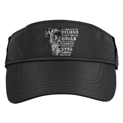 Soul Pitbull I Love Pitbull Dog Lover Adult Drive Performance Visor