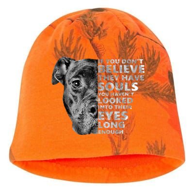 Soul Pitbull I Love Pitbull Dog Lover Kati - Camo Knit Beanie