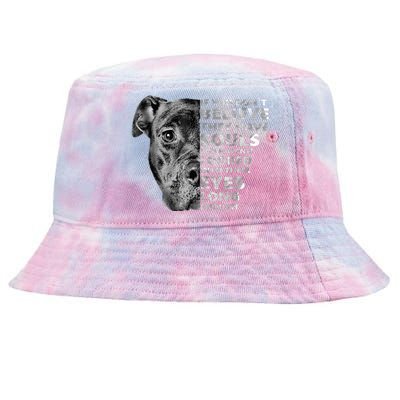 Soul Pitbull I Love Pitbull Dog Lover Tie-Dyed Bucket Hat