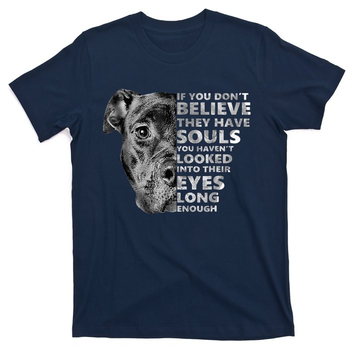 Soul Pitbull I Love Pitbull Dog Lover T-Shirt