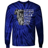 Soul Pitbull I Love Pitbull Dog Lover Tie-Dye Long Sleeve Shirt