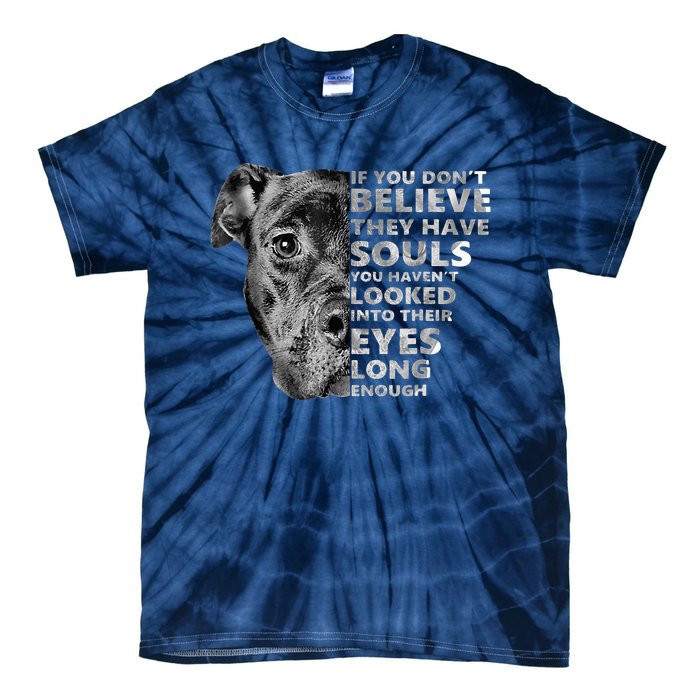 Soul Pitbull I Love Pitbull Dog Lover Tie-Dye T-Shirt