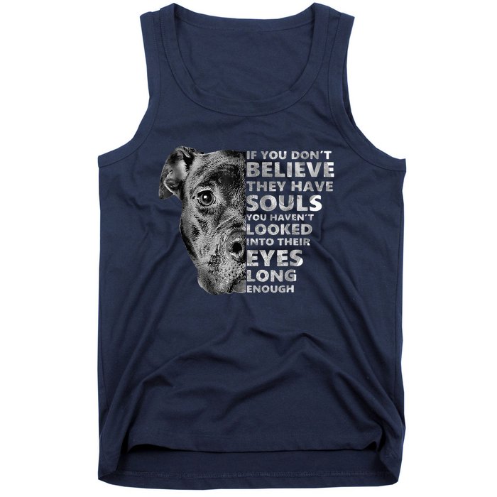 Soul Pitbull I Love Pitbull Dog Lover Tank Top