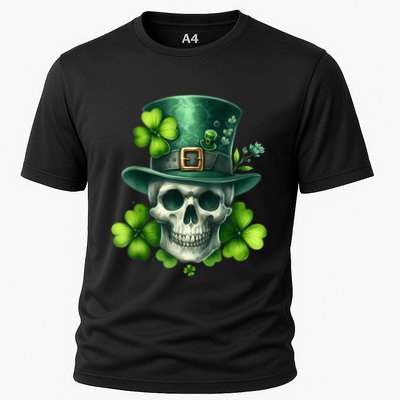Saint Patrick Irish Sugar Skull Day Of Dead St Patricks Day Performance Shirt
