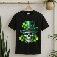 Saint Patrick Irish Sugar Skull Day Of Dead St Patricks Day T-Shirt