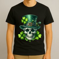 Saint Patrick Irish Sugar Skull Day Of Dead St Patricks Day T-Shirt