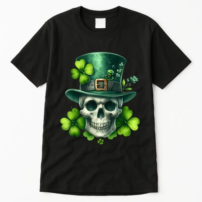 Saint Patrick Irish Sugar Skull Day Of Dead St Patricks Day Tall T-Shirt