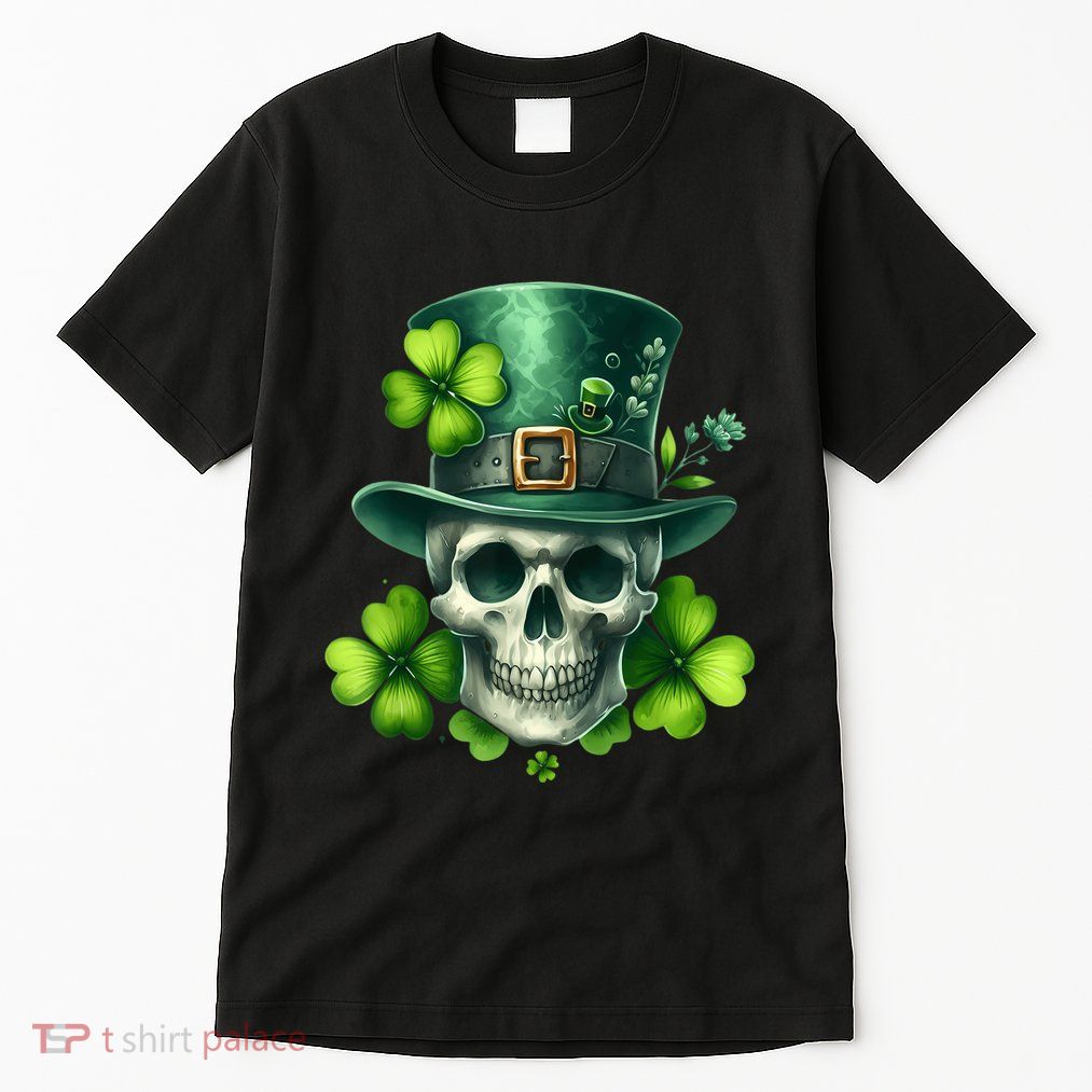 Saint Patrick Irish Sugar Skull Day Of Dead St Patricks Day Tall T-Shirt