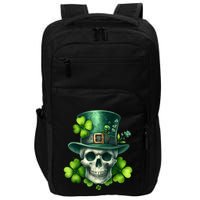 Saint Patrick Irish Sugar Skull Day Of Dead St Patricks Day Impact Tech Backpack