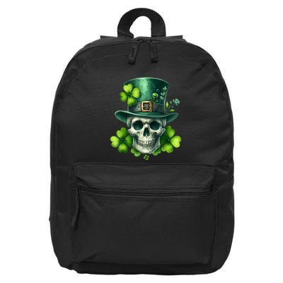 Saint Patrick Irish Sugar Skull Day Of Dead St Patricks Day 16 in Basic Backpack