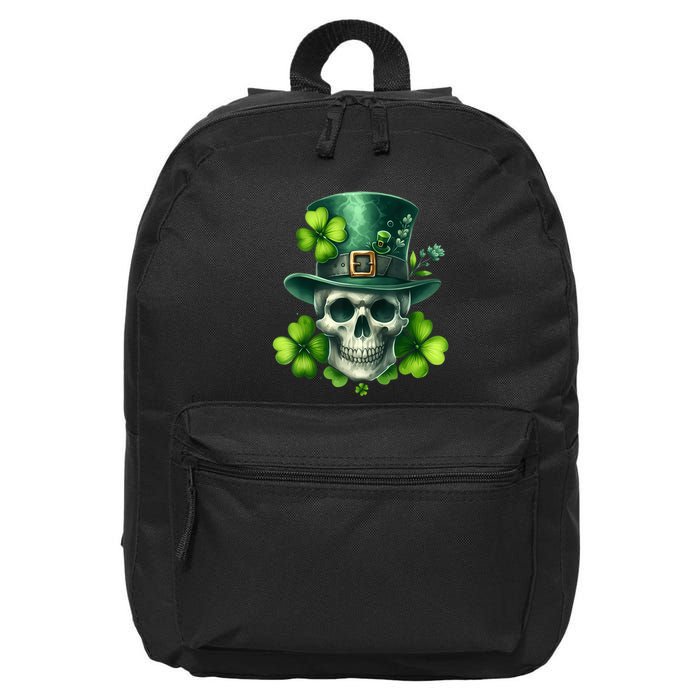 Saint Patrick Irish Sugar Skull Day Of Dead St Patricks Day 16 in Basic Backpack