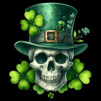 Saint Patrick Irish Sugar Skull Day Of Dead St Patricks Day 16 in Basic Backpack