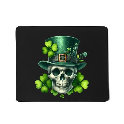 Saint Patrick Irish Sugar Skull Day Of Dead St Patricks Day Mousepad