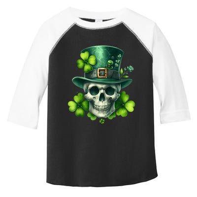 Saint Patrick Irish Sugar Skull Day Of Dead St Patricks Day Toddler Fine Jersey T-Shirt