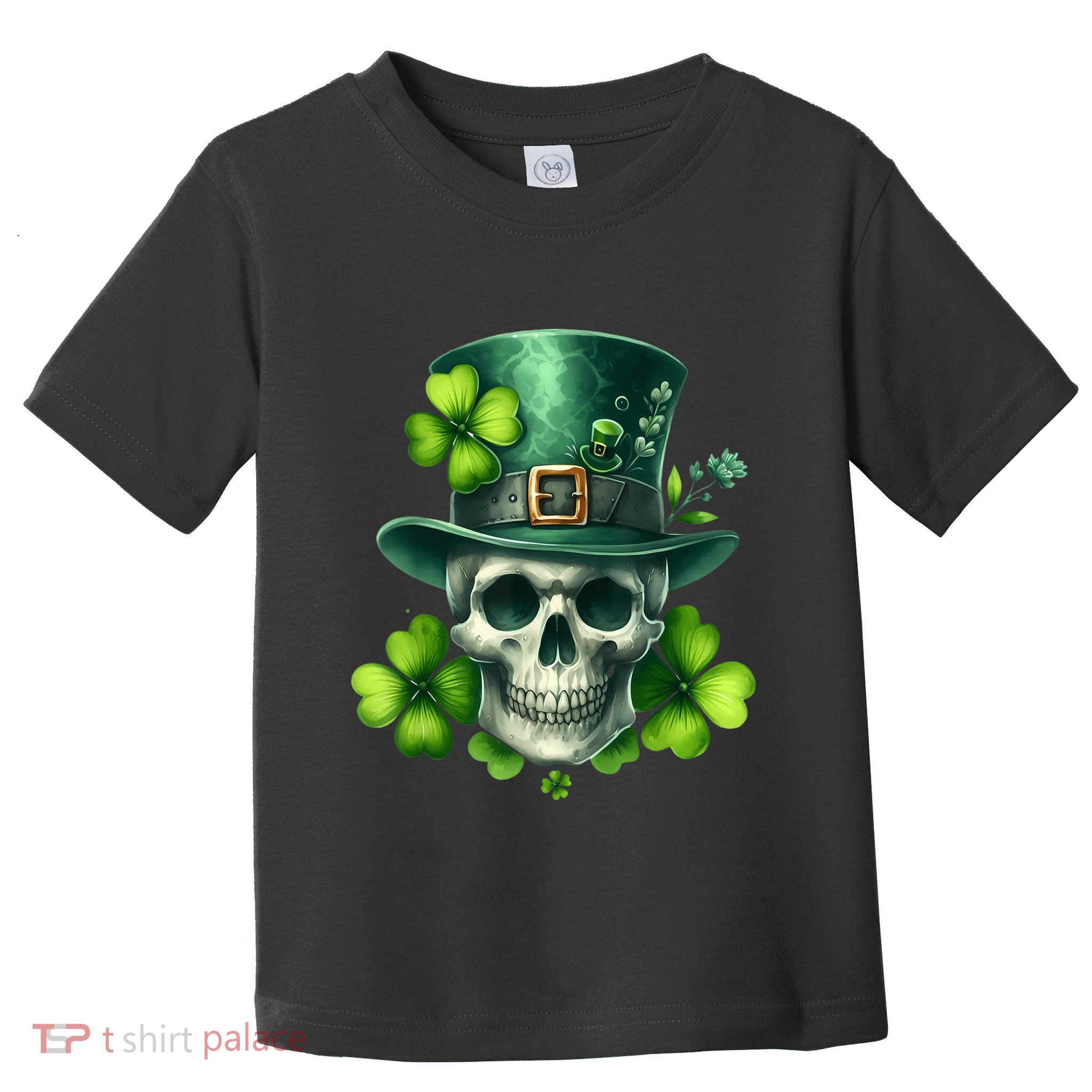 Saint Patrick Irish Sugar Skull Day Of Dead St Patricks Day Toddler T-Shirt
