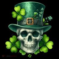 Saint Patrick Irish Sugar Skull Day Of Dead St Patricks Day Zip Tote Bag
