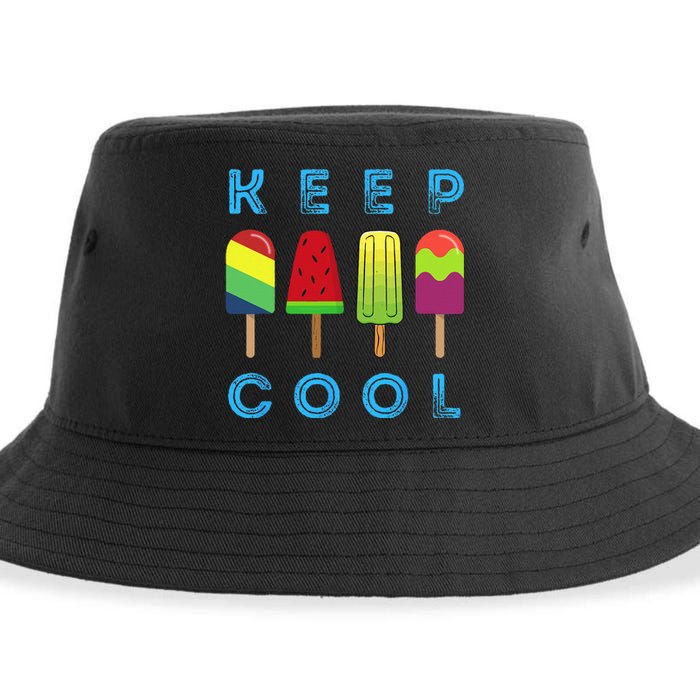 Summer Popsicle Ice Popsicle Lolly Cool Sustainable Bucket Hat