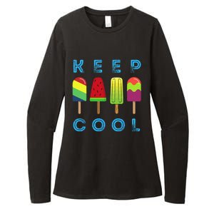 Summer Popsicle Ice Popsicle Lolly Cool Womens CVC Long Sleeve Shirt