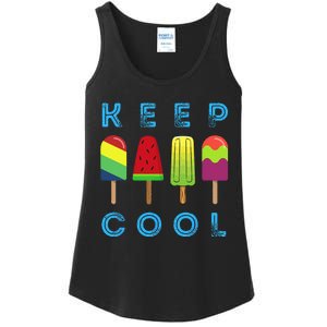 Summer Popsicle Ice Popsicle Lolly Cool Ladies Essential Tank