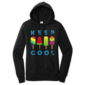 Summer Popsicle Ice Popsicle Lolly Cool Women's Pullover Hoodie