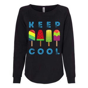 Summer Popsicle Ice Popsicle Lolly Cool Womens California Wash Sweatshirt