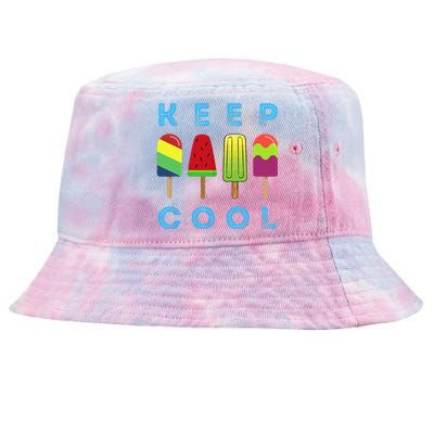 Summer Popsicle Ice Popsicle Lolly Cool Tie-Dyed Bucket Hat