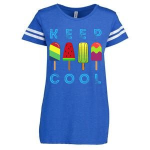 Summer Popsicle Ice Popsicle Lolly Cool Enza Ladies Jersey Football T-Shirt