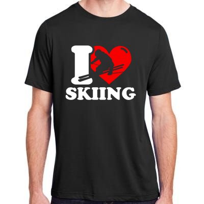 Ski Presents I Love Skiing T Funny Ski Lover Gift Adult ChromaSoft Performance T-Shirt