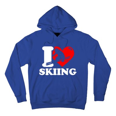 Ski Presents I Love Skiing T Funny Ski Lover Gift Hoodie