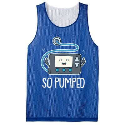 So Pumped I Insulin Pump Diabetic Type 1 Diabetes Awareness Gift Mesh Reversible Basketball Jersey Tank