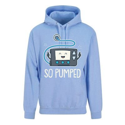 So Pumped I Insulin Pump Diabetic Type 1 Diabetes Awareness Gift Unisex Surf Hoodie