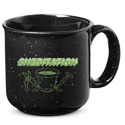 Sheditation (Peace In Your Workshop Shed) Gardeners Edit 15oz Campfire Ceramic Mug