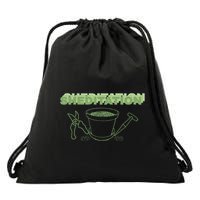 Sheditation (Peace In Your Workshop Shed) Gardeners Edit Drawstring Bag