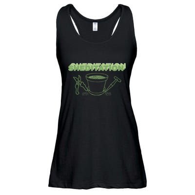 Sheditation (Peace In Your Workshop Shed) Gardeners Edit Ladies Essential Flowy Tank