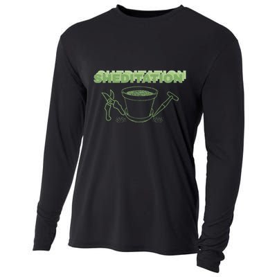 Sheditation (Peace In Your Workshop Shed) Gardeners Edit Cooling Performance Long Sleeve Crew