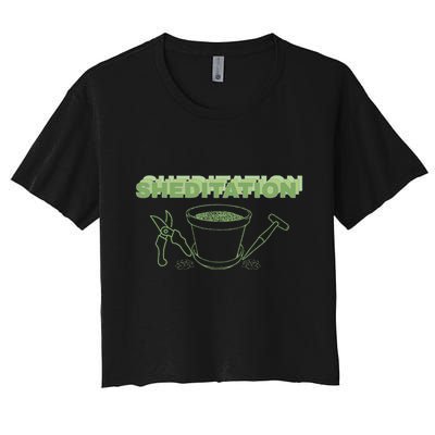 Sheditation (Peace In Your Workshop Shed) Gardeners Edit Crop Top