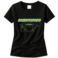 Sheditation (Peace In Your Workshop Shed) Gardeners Edit Womens T-Shirt