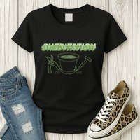 Sheditation (Peace In Your Workshop Shed) Gardeners Edit Womens T-Shirt