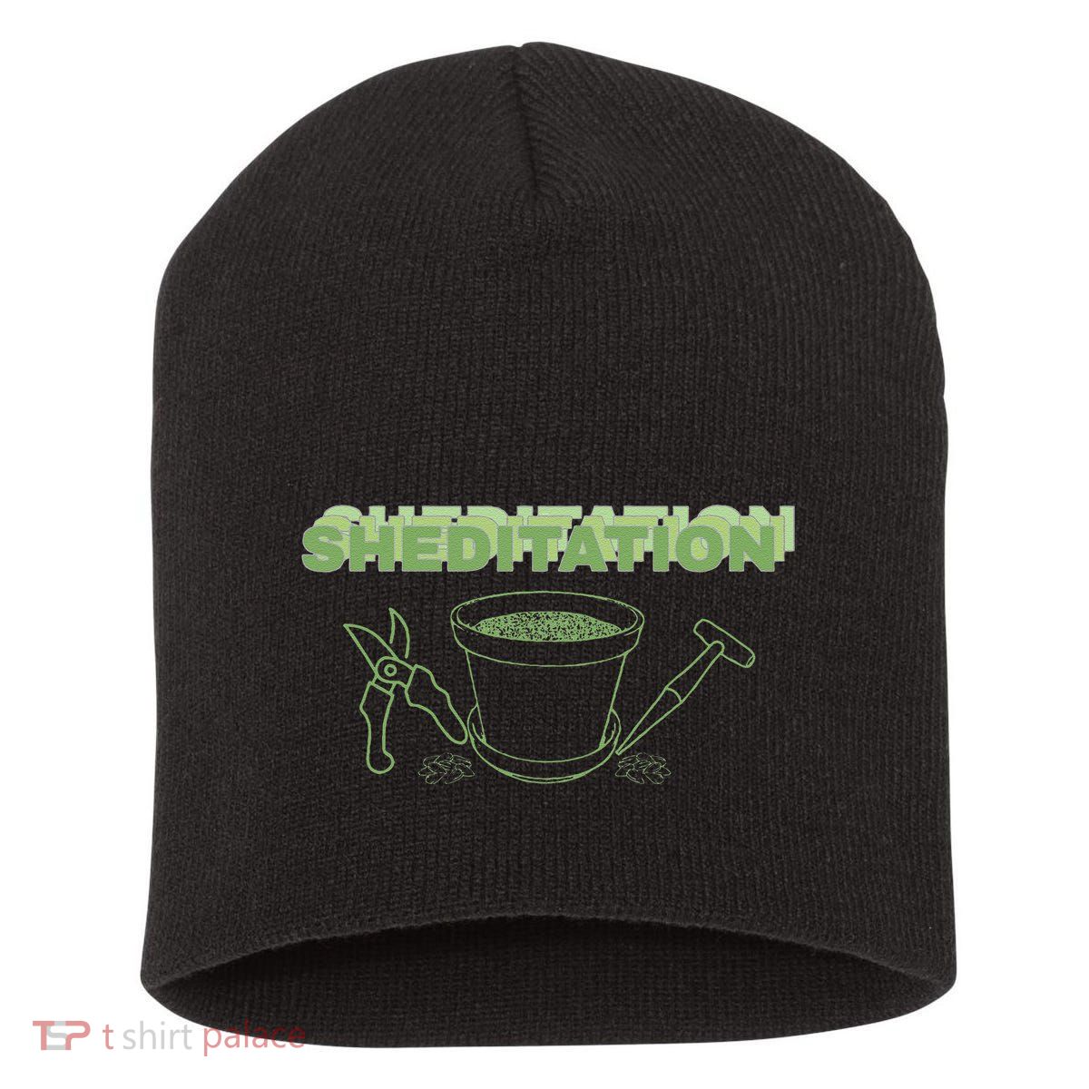 Sheditation (Peace In Your Workshop Shed) Gardeners Edit Short Acrylic Beanie