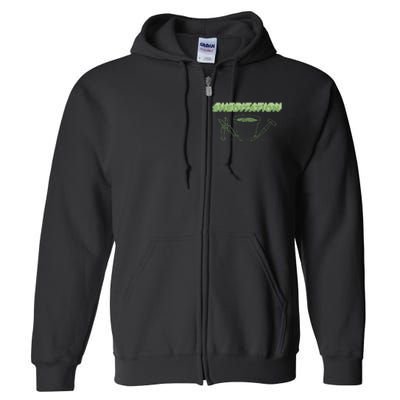 Sheditation (Peace In Your Workshop Shed) Gardeners Edit Full Zip Hoodie