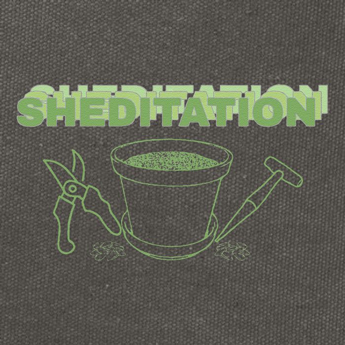 Sheditation (Peace In Your Workshop Shed) Gardeners Edit Cotton Canvas Backpack