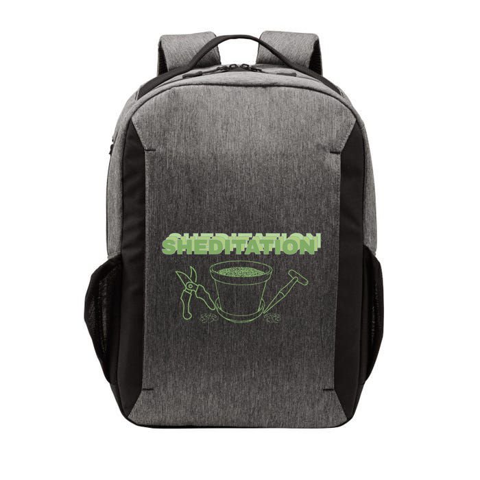 Sheditation (Peace In Your Workshop Shed) Gardeners Edit Vector Backpack
