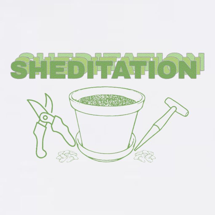 Sheditation (Peace In Your Workshop Shed) Gardeners Edit Garment-Dyed Sweatshirt