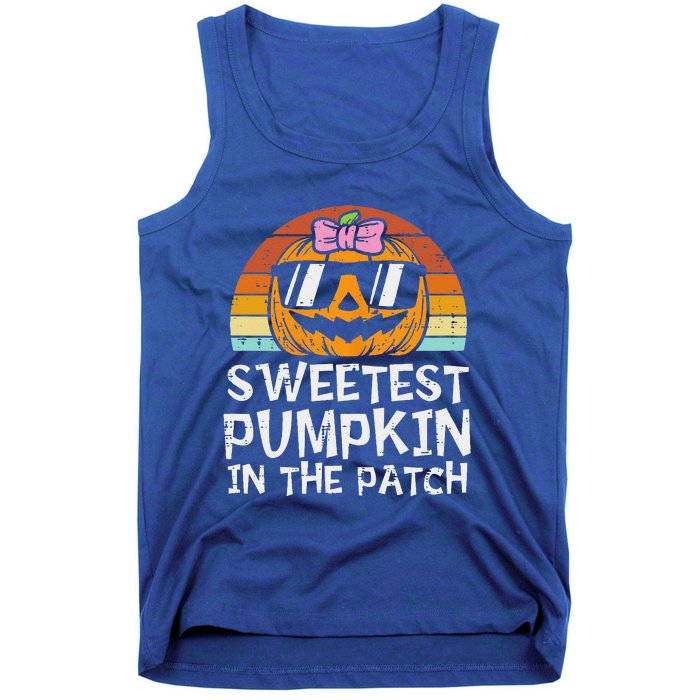 Sweetest Pumpkin In The Patch Funny Halloween Tank Top