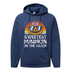 Sweetest Pumpkin In The Patch Funny Halloween Performance Fleece Hoodie