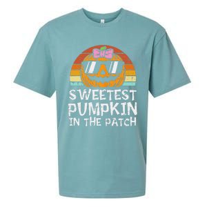 Sweetest Pumpkin In The Patch Funny Halloween Sueded Cloud Jersey T-Shirt