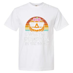 Sweetest Pumpkin In The Patch Funny Halloween Garment-Dyed Heavyweight T-Shirt