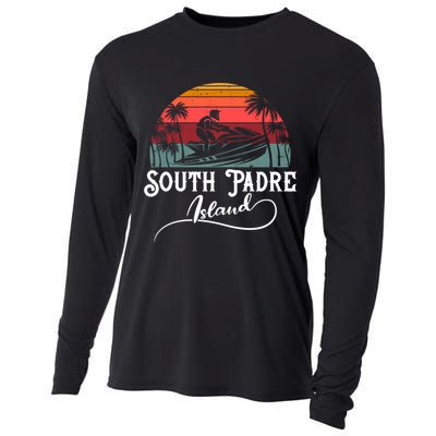 South Padre Island Jet Ski Lover Great Gift Cooling Performance Long Sleeve Crew
