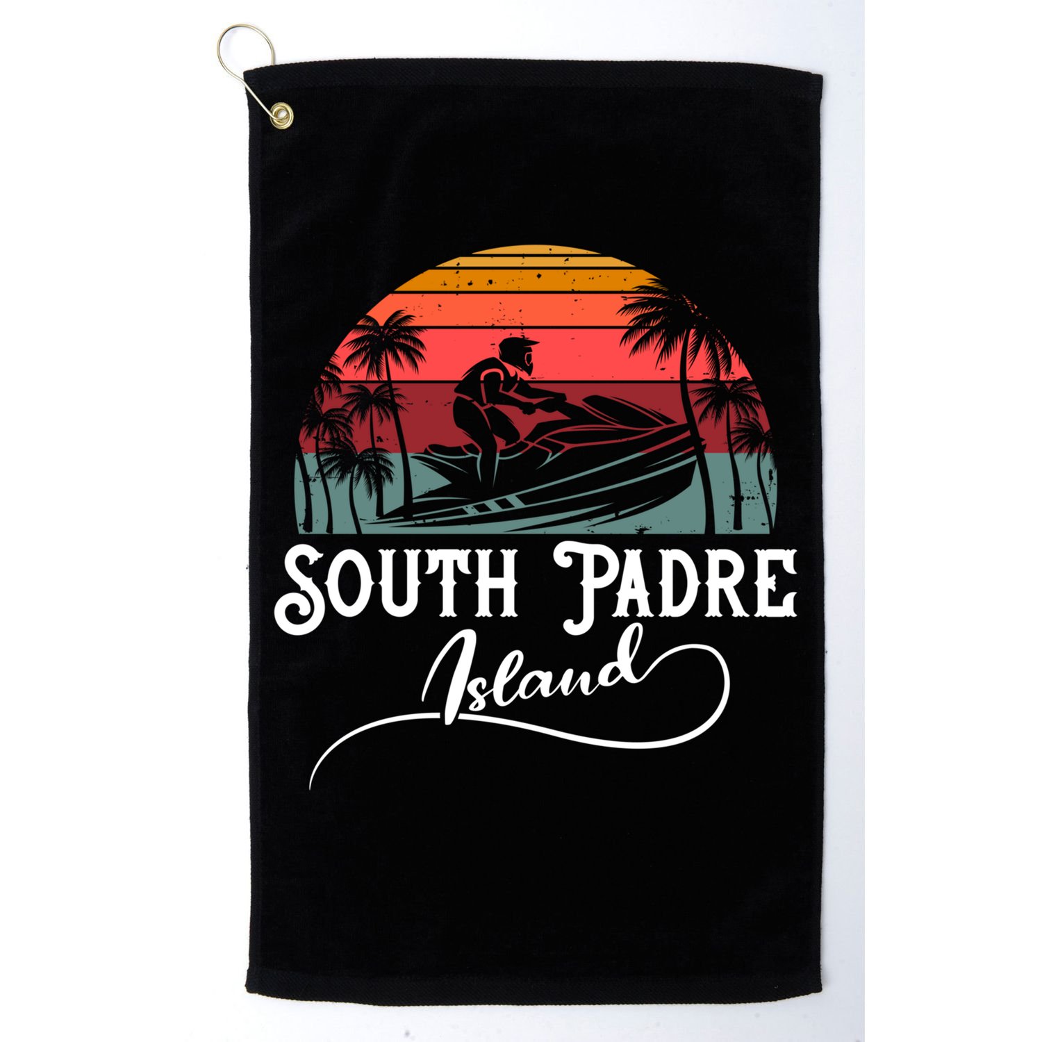 South Padre Island Jet Ski Lover Great Gift Golf Towel