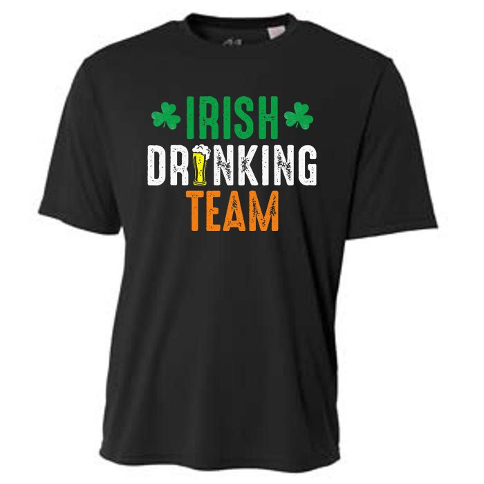 St Patrick's Irish Beer Drinking Team Ireland Flag Clover Cooling Performance Crew T-Shirt